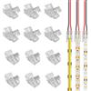 Aroidful 12 Pezzi 2 Pin 8mm LED Connectors