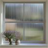 Qualsen Pellicola per Vetri Finestre 60x200cm, Motivo a Canne Pellicola Privacy Finestre Decorativa Anti-UV Elettrostatica Opaca Vetro Finestra per Casa Ufficio, Grigio