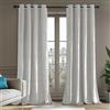 Deconovo Tende in Velluto Completamente Oscuranti, Tende per Isolamento Termico, Adatte per Camera da Letto e Soggiorno, Eleganti e Lussuose, con Occhielli, 2 Pezzi, 140x280 CM, Bianco