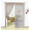 HSYLYM, tenda con frange in perline, da usare come divisore o come decorazione per la casa, Ecru, 90x245cm