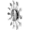 Boaby Orologio per Posate Creativo, 32 cm Cucchiaio E Forchetta Orologio 3D Orologio da Parete da Cucina Moderna In Acciaio Inossidabile Argento, per Soggiorno, Sala da Pranzo