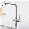 Grohe Blue Home rubinetto da cucina con SodaSystem e sistema di filtraggio, orientabile, 31454DC1, Blue Home supersteel [Rubinetti da cucina con sistema di acqua potabile > Rubinetti per acqua potabile con filtro / raffreddamento]