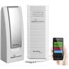 techno line MA10101 - Allarme temperatura dell'acqua, controllo acquario/stagno, colore: bianco, 3,2 x 1,7 x 8,7 cm