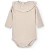 BABIDU Body Neonato Manica Lunga Collo a Volant 100% Cotone, Body Neonato Tessuto ipoallergenico Morbido e Traspirante per Pelli Sensibili, Prima Indossata, Abbigliamento Unisex