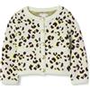 Amazon Essentials Cardigan in Maglia Bambine e Ragazze, Avorio Leopardata Animalier, 5 Anni