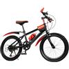 KLOOLIVE Bicicletta Bambino da 20 pollici, Mountain Bike, 7 Marce, per Bambini, Colore Rosso