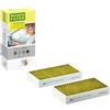 Mann Filter MANN-FILTER FP 2646-2 Filtro aria cabina - FreciousPlus Filtro Antipolline Biofunzionale - (set da 2) per Autovetture + veicoli commeriali