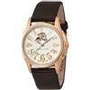 HAMILTON WOMEN'S JAZZMASTER 35MM BROWN LEATHER BAND AUTOMATIC WATCH H32345483