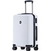 Blade Set di 3 valigie - Valigia rigida trolley - Valigetta leggera in ABS + PC con serratura TSA - 4 ruote rotanti - Set di 3 valigie da viaggio, bianco, xl, valigetta
