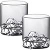 Generic Bicchiere da whisky a forma di montagna in stile giapponese, trasparente, multiuso, per cocktail, vino, succhi di frutta, resistente al calore e durevole, regalo per casa, ufficio, campeggio (300 ml,