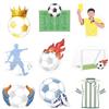 MWOOT 9 Pezzi Foglietti Adesivi Divertenti Calcio, Blocchetti Note Memo Autoadesivi a Tema Calcio, Sticky Notes Ufficio Scuola Lista di Attività Regalo per Appassionato di Calcio
