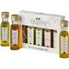 13 di Ilaria Set Degustazione Olio EVO Aromatizzato - 5 Bottigliette Mini da 20 ml - Affiorato, Limone, Basilico, Peperoncino ed Erbe