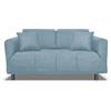 Nuvole di Sonno - Divano Letto Levis trasformabile in Letto con Materasso Comfort, Design Moderno Salvaspazio, Rivestimento Sfoderabile, 2 Cuscini in Omaggio, Made in Italy (Verde acqua)