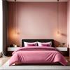 Nuit Des Rêves Elegant Dusty Rose Ranforce - Copripiumino singolo, 135 x 200 cm, 100% cotone, 155 fili, chiusura a bottoni, lavabile in lavatrice a 30 gradi, morbido e accogliente