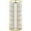 NearMoon Supporto organizer per carta igienica, autoportante, 3 rotoli di carta igienica, accessorio da bagno in metallo, antiruggine, per piano di lavoro del bagno/cucina, ripiano interno