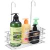 Seltomer Portaoggetti da appendere per doccia e bagno, organizer per shampoo Brakect, gancio girevole, antiruggine (monostrato)