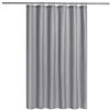 N&Y HOME Tenda da doccia in tessuto o fodera con magneti, colore grigio, per bagno, qualità alberghiera, lavabile in lavatrice, idrorepellente, colore grigio, 72 x 72 cm