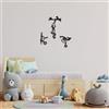 Wallity Hanah Home Elegante set di accessori decorativi da parete in metallo nero (3 pezzi) | 100% metallo, spessore 1 mm | perfetto per la decorazione della casa, design moderno ed elegante