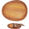 FloraMolly Porta Mestoli da Cucina, Speciale Retro Marrone In Legno Rotondo Forma di Cottura Cucchiaio Holder per Snack Coffee Tea
