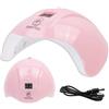 BeauClass Lampada UV LED Unghie, Lampada da 48W per Gel e Semipermanente, Led Unghie Professionale, Cavo USB-C (Rosa)