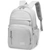 Clufar Zaini Scuola Media Ragazzo Zaino Scuola Superiore Ragazza con Scomparti Casual Daypacks Uomo Donna Impermeabile School Bag Superiore Università per Viaggio,Grigio