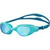 Arena The One - Occhialini da nuoto unisex per adulti per uomini e donne, a tenuta stagna, guarnizioni a prova di orbita, lenti a specchio rivestite anti-appannamento, blu/blu cosmo/acqua