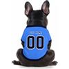 Generic Maglia da calcio per cani, con logo personalizzato con nome, numero, leggera, traspirante, a maniche corte, per cani di taglia media e piccola