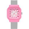 Alienwork Kids Orologio Bambini Ragazze Pink Bracciale in Silicone Grigio bambini Sport