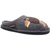 HAFLINGER 313070-3 AR Lion Pantofole Donna, Numero:37 EU, Colore:Grigio