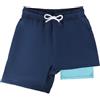 Leeboom Costume Bambino 2-in-1 Costume da Bagno Bambino a Compressione con Coulisse Regolabile Costume Ragazzo per 5-14 Anni