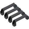 PATIKIL 4 Pezzi Maniglie per Mobili in Plastica, Distanza Fori 120mm, Maniglia Quadrate Pomelli Ferramenta per Cassetti Cucina Bagagli Attrezzature Meccaniche Ante Armadietti, Nero