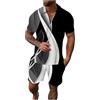Generico Uomo Tuta da Ginnastica Set Completi Abiti Estate Spiaggia 2 Pezzi Primavera Estate peril tempo libero e Confortevole Regalo Uomo