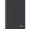 BRUNNEN Calendario a libro mod. 797 2026 | 168 × 240 mm, cartone nero