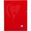 Clairefontaine 333311C Mimesys 24x32cm 48p quad. grandi 90g rosso PP