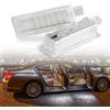 POPMOTORZ Illuminazione interna a LED Luce vano piedi per BMW E81/E87/E87N/E60/E61/E65/F01/F02/X5 E70 X6 E71 Z4 E85 E86 con bus CAN, illuminazione bagagli LED 2 pezzi (bianco)