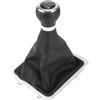 TUCKBOLD Pomello Cambio Manuale 6 Velocità per Volkswagen Passat 3C B6 1pc | Colore Nero, Materiale Plastica Effetto Pelle, 6 Velocità Manuale, Sostituzione Diretta, Design Ergonomico