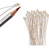 Evemodel 30 pezzi, pre-saldato, micro impermeabile, SMD LED, forma 0603, 20 cm, Diycraft (rosa)