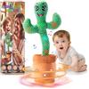Ucikik Giocattolo parlante di cactus danzante per il bambino, cactus canto con 120 canzoni+ballo+registrazione+LED, imitando la registrazione giocattoli di cactus regalo per 0-6 6-12 mesi bambini 1 2