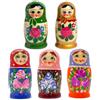 Rukauf Matrioska Babushka 11 cm Altezza - 5 Bambole in Legno - Diversi Motivi - Матрёшка Matruschka