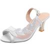 BGFIPAJG Sandali Con Tacco E Plateau DéColleté Eleganti Donna Sandali Bassi Donna Estivi Borchie Sandali Bianchi Con Plateau Da Sposa Tacco Largo Sandali Tacco Rosa Cipria