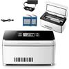 YTUK Custodia refrigerante for insulina, frigorifero portatile for insulina con schermo LED for la visualizzazione della temperatura, mini frigorifero for medicinali ricaricabile tramite USB (1(2 Batteries
