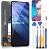 ARSSLY Schermo per Xiaomi Redmi 10 4G 21061119AG 21061119DG / Redmi 10 2022 21121119SG 22011119UY LCD Display Touchscreen Digitazer Assembly Sostituzione con Strumenti(6.5,Nero)