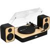 Marley House of Marley Revolution Giradischi Bluetooth con Casse - Giradischi Vinili Sostenibile con Altoparlanti Cablati da 8W, Facile da Configurare, Giradischi Vinili Moderno con Coperchio