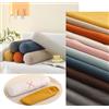 YURRO Federa decorativa cilindrica in morbido peluche, per divano, camera da letto, soggiorno, solo fodera, federa per cuscino per tutto il corpo, federa per cuscino di supporto per collo (bianco, 20 x 80