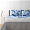Bassetti, Completo Letto Singolo, Collezione Stray Dot, 100% Cotone, Celeste a Pois