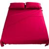 Flowen Set Lenzuola Letto Matrimoniale King Size 180x190 cm 4pz Set Completo Lenzuolo Letto Piatto, Coprimaterasso con Angoli e Federe 50x80 in Morbida Microfibra Spazzolata Anti-Acaro Lavabile in Lavatrice