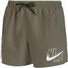 Nike Logo Solid Costume Pantaloncino Verde Logo Sx Nero Uomo
