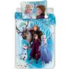 Disney Frozen Frozen II - Parure da letto per bambini, 100% cotone Elsa & Anna, copripiumino 100 x 135 cm + federa