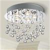 BESTIER Moderno cristallo goccia di pioggia lampadario illuminazione a incasso LED plafoniera lampada a sospensione per sala da pranzo bagno camera da letto soggiorno 6 G9 LED Lampadine richiesto
