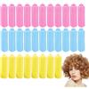 KALUROIL 36 PCS Bigodini Morbidi - Bigodini in Spugna di Schiuma Morbida per Capelli - Rulli Rosa per Acconciature DIY, Strumenti Professionali per Parrucchieri